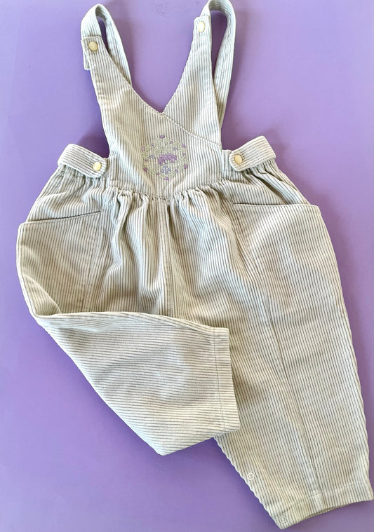 Salopette en velours côtelé vintage Absorba 18 mois