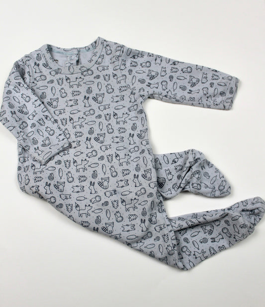 Pyjama gris Vertbaudet 9 mois