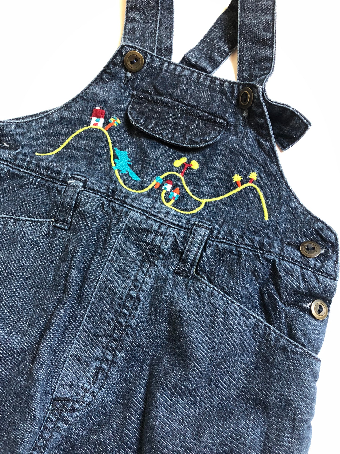 Salopette en jeans bleue Catimini 12 mois
