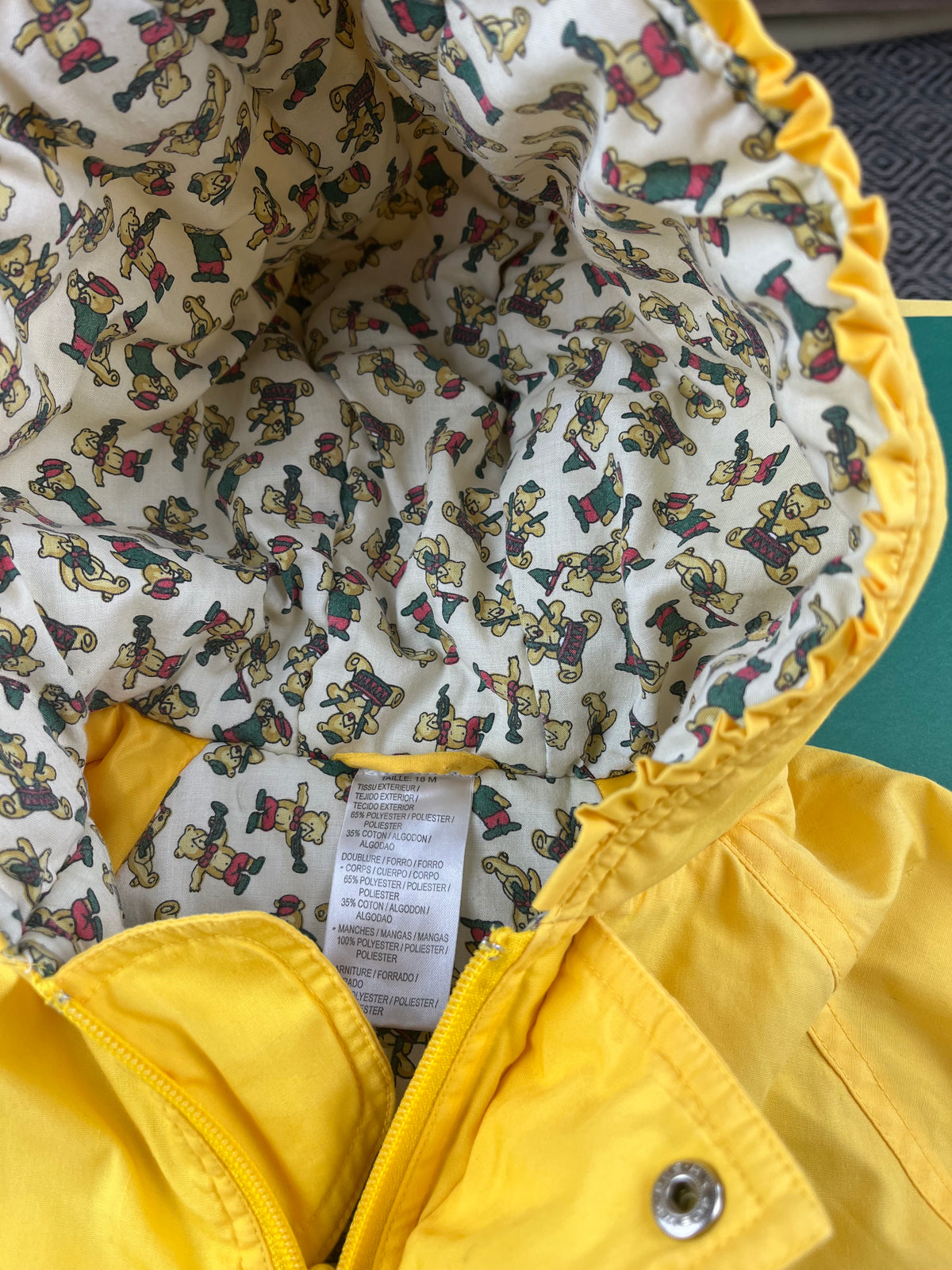 Combinaison pilote vintage jaune 18 mois