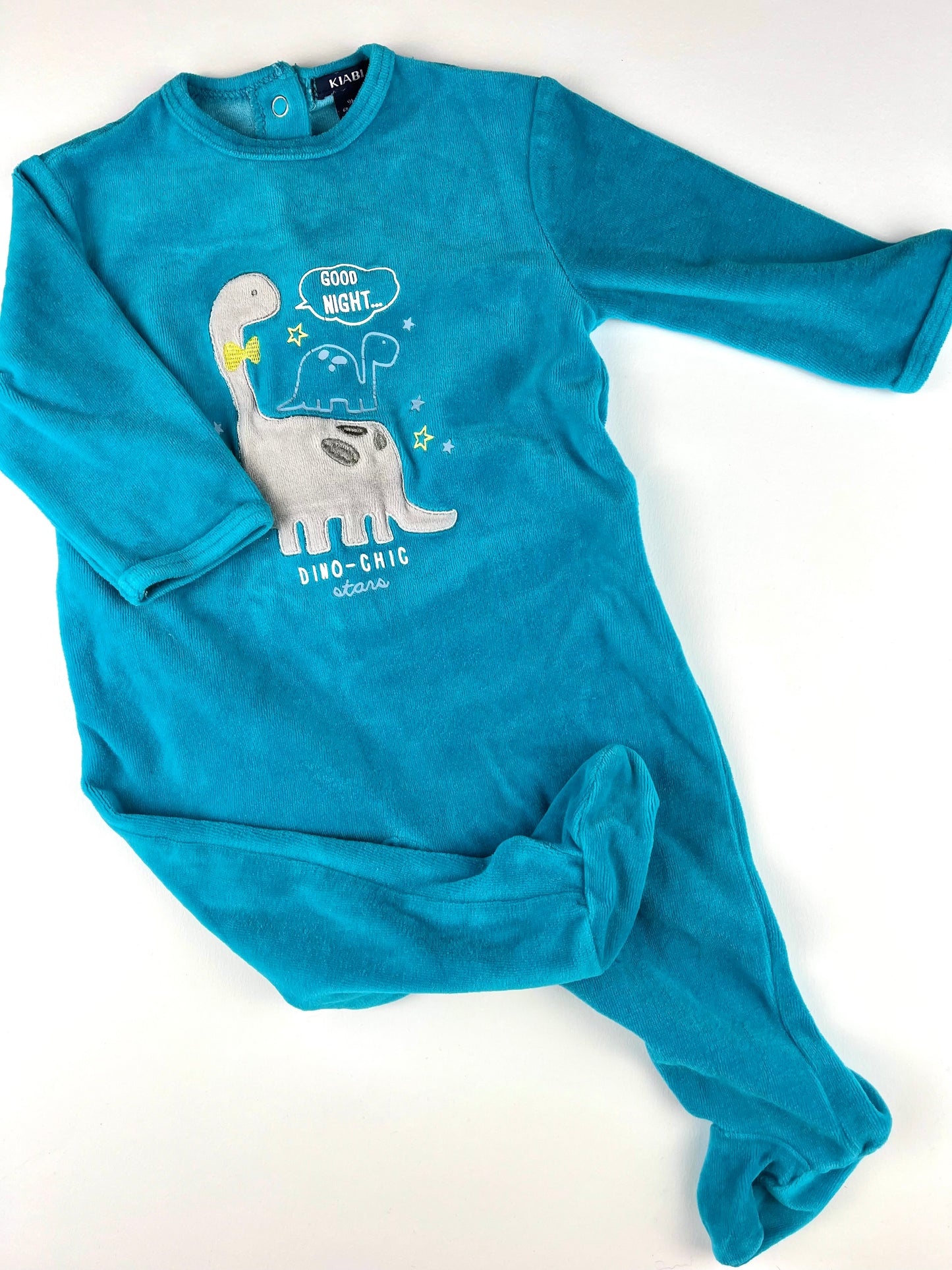 Pyjama dinosaures bleu Kiabi 9 mois