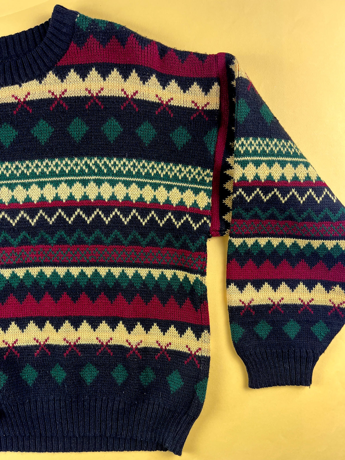 Pull en mailles vintage 12/14 ans