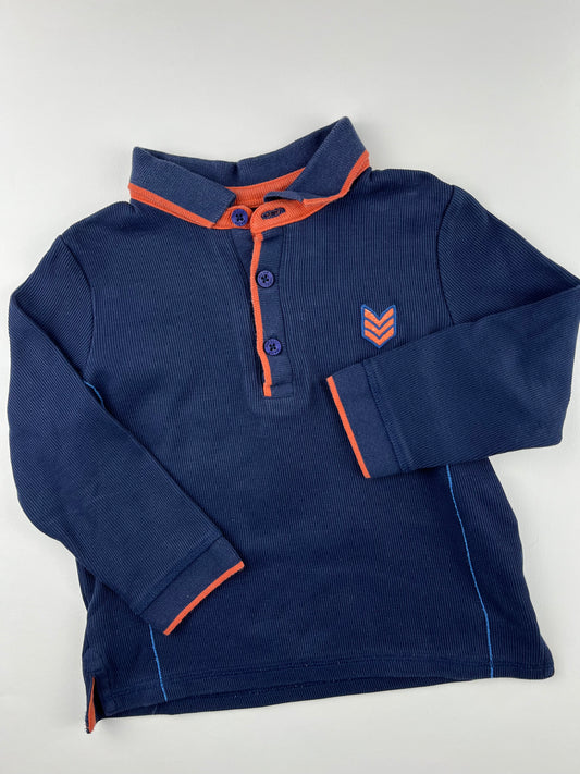 Polo bleu marine Sergent Major 3 ans