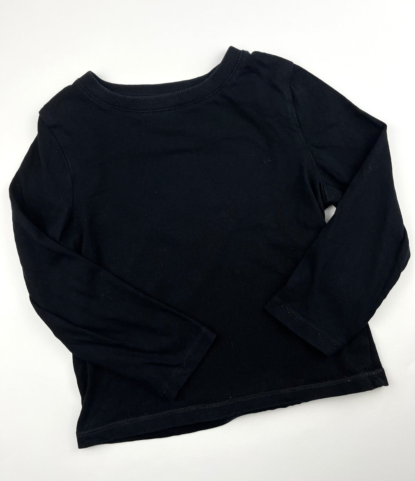 T-shirt manches longues noir Kiabi 3 ans