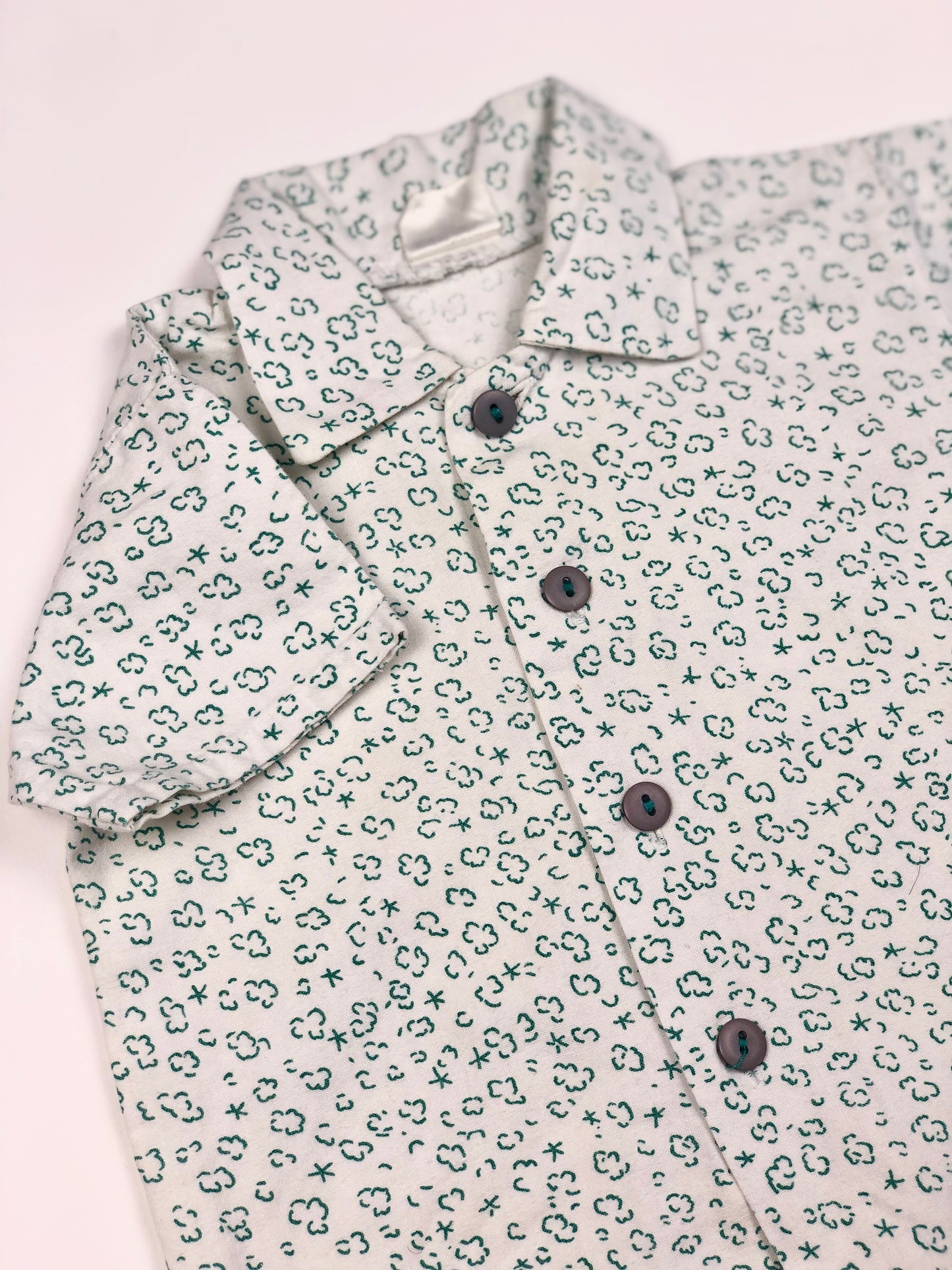 Chemise manches courtes vintage 6 mois