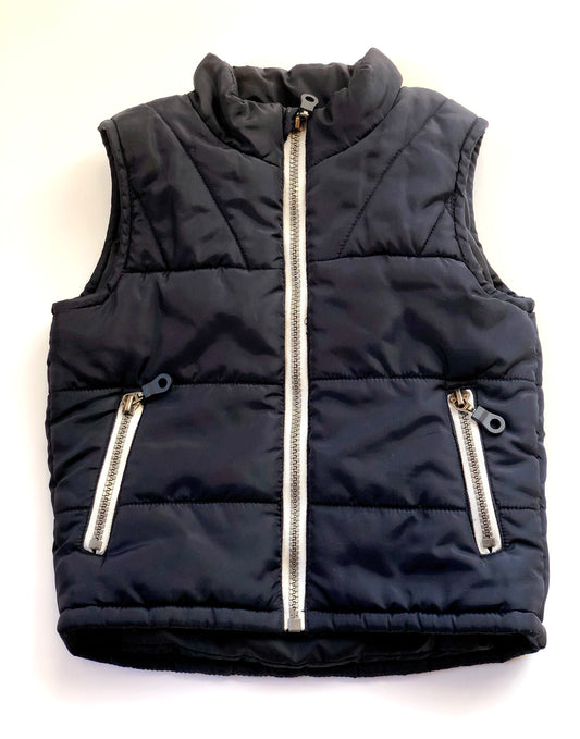 Doudoune sans manche bleue marine Kiabi 2 ans
