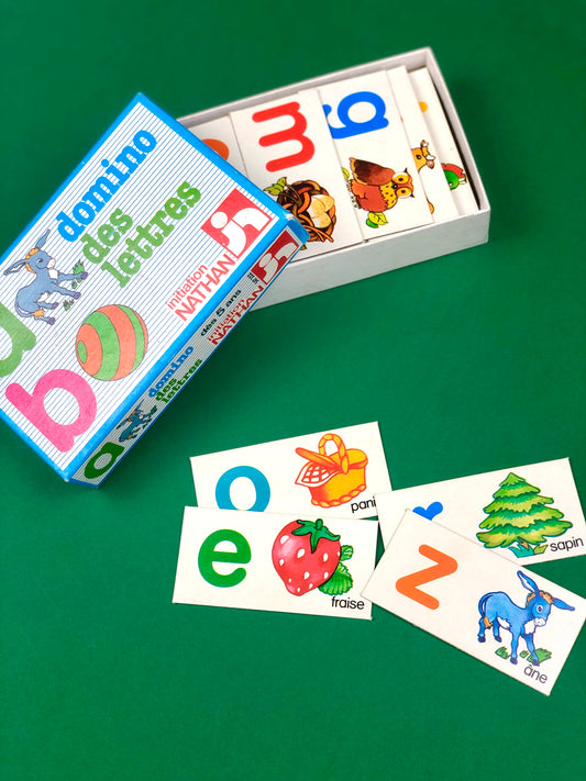 Domino des lettres vintage Initiation Nathan
