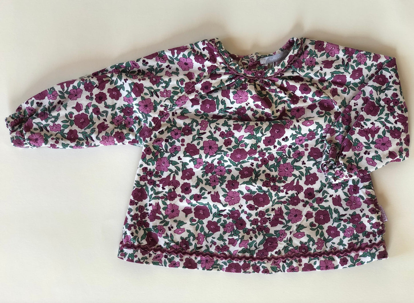 Blouse à fleurs Tutto Piccolo 9 mois