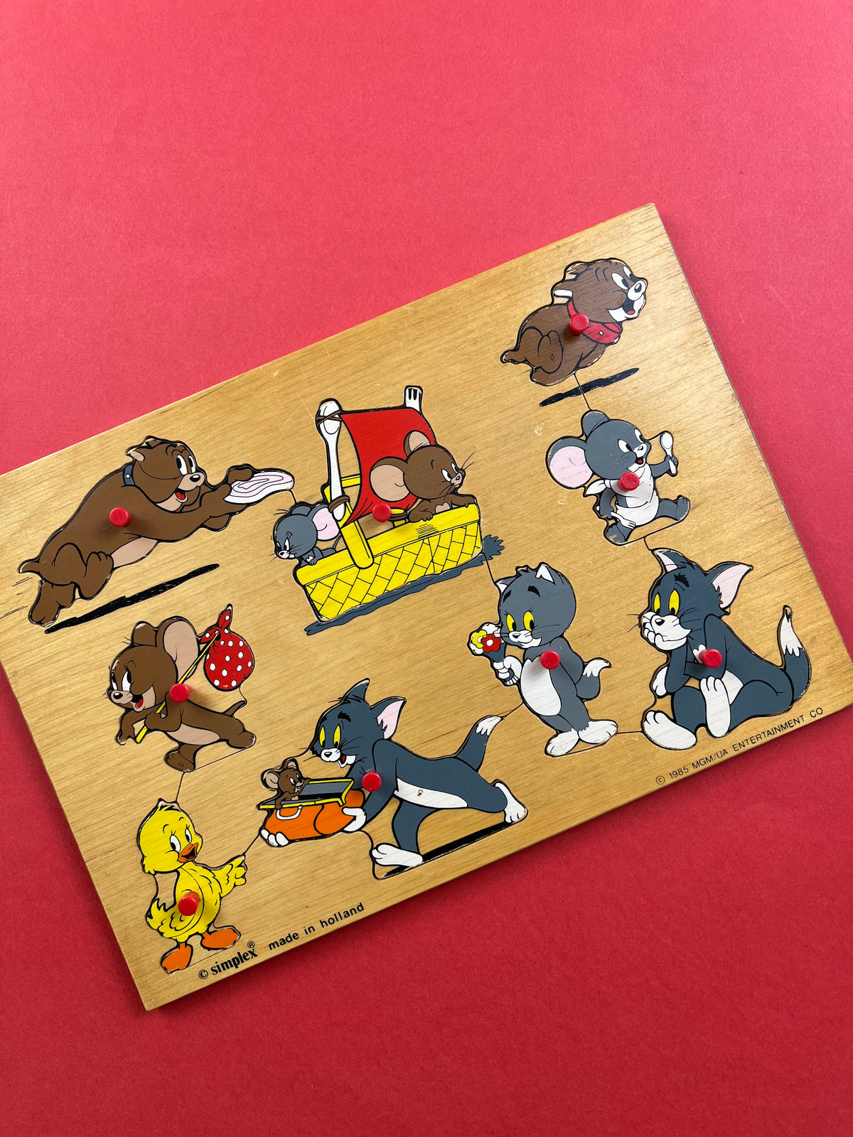 Puzzle bois Tom & Jerry Simplex 1985