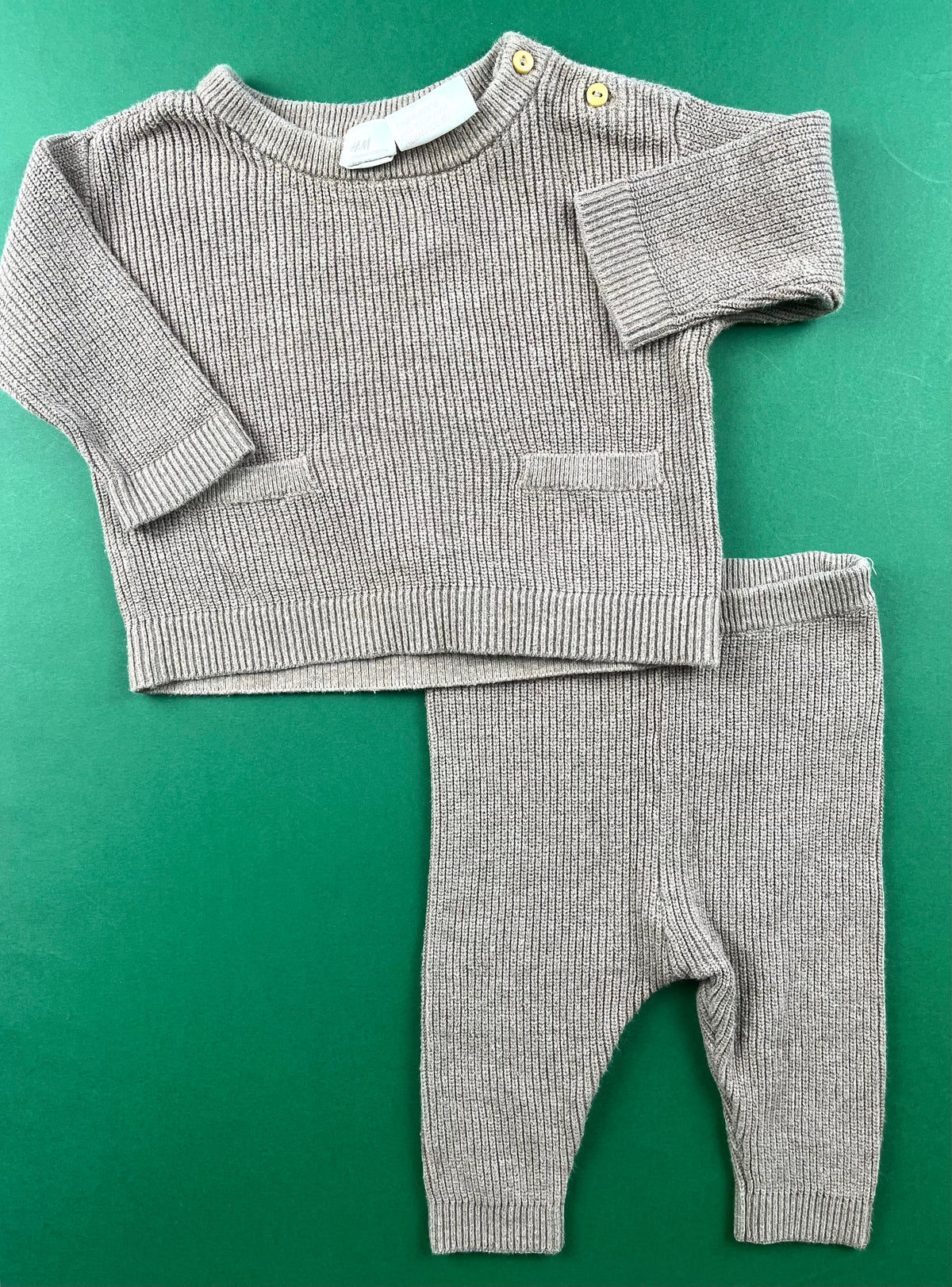 Ensemble en mailles beige H&M 3 mois