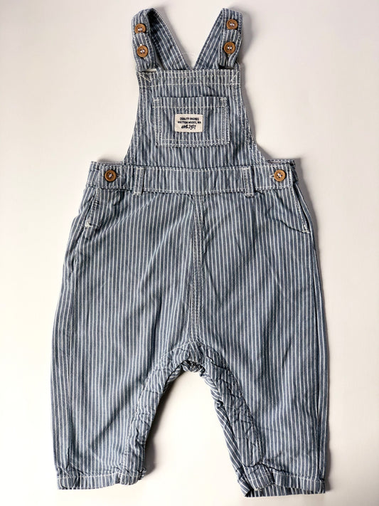 Salopette rayée blanc et bleu H&M 3 mois