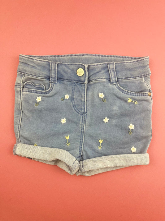 Short à fleurs bleu Orchestra 12 mois