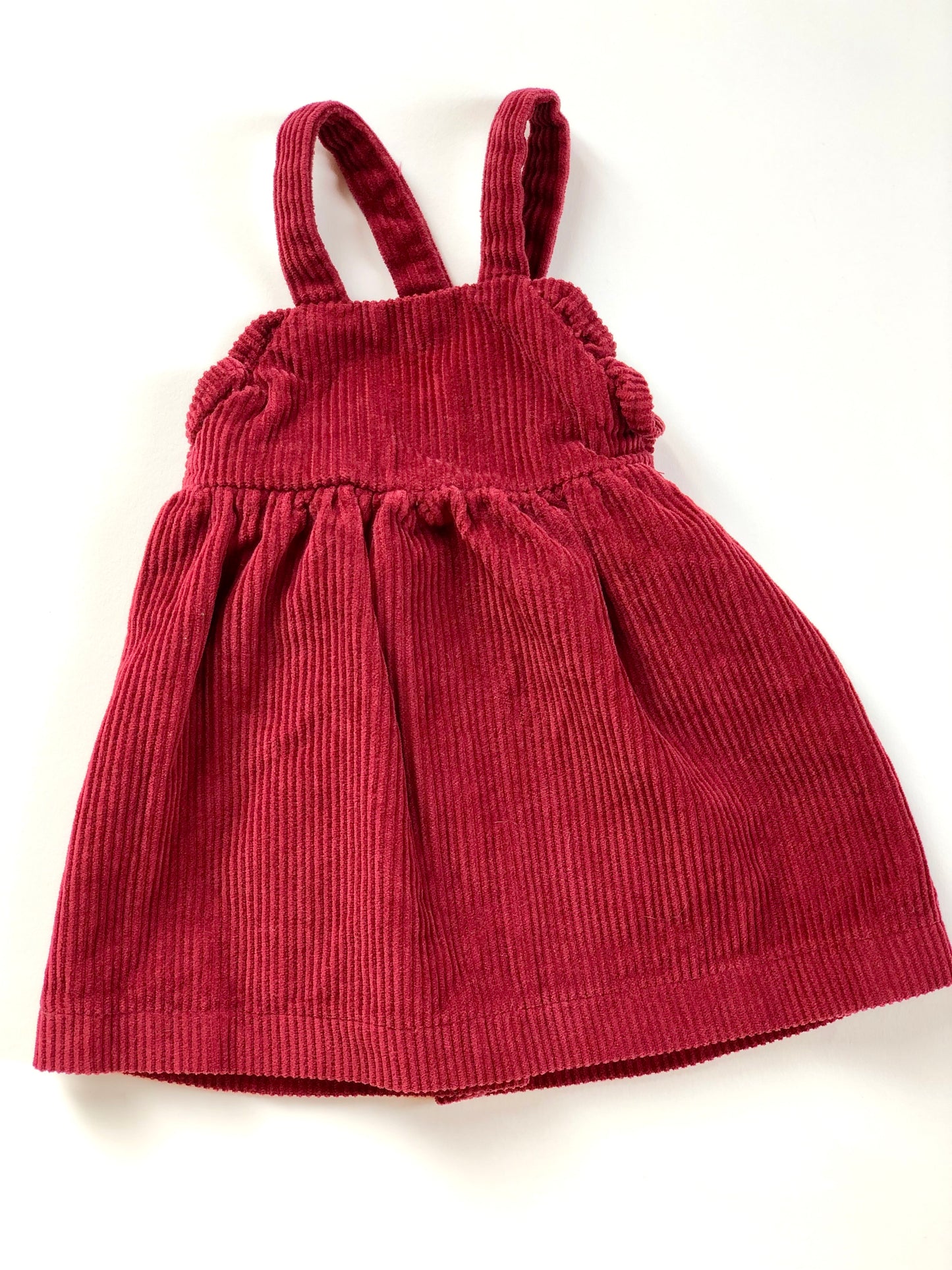 Robe en velours côtelé bordeaux Kiabi 3 mois