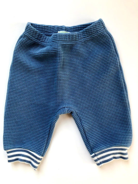 Pantalon texturé bleu Benetton 3 mois