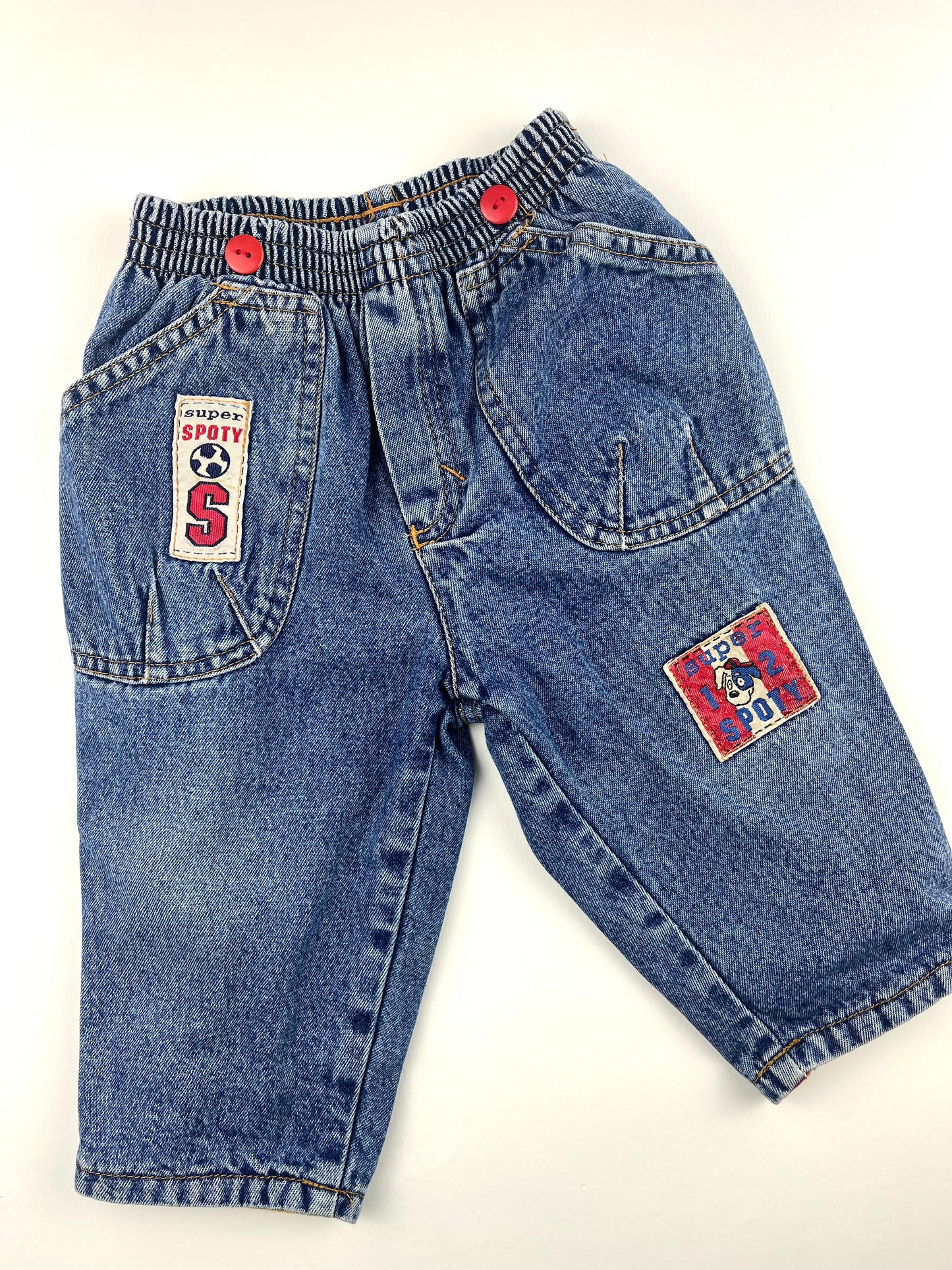 Jeans bleu vintage 12 mois