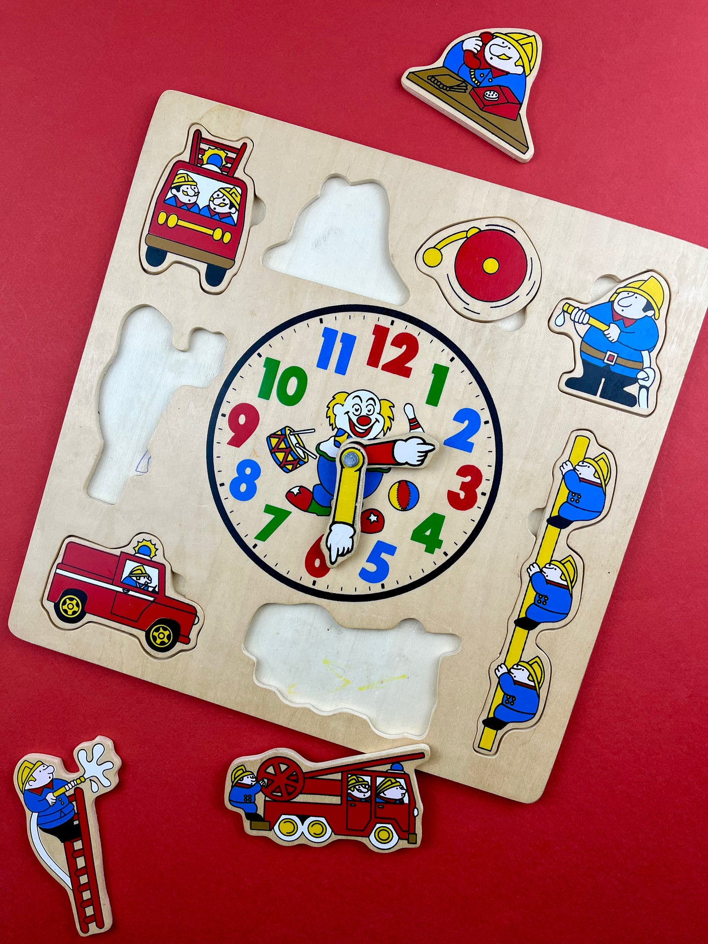Puzzle en bois thème pompiers