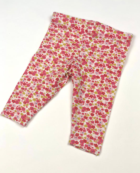 Legging à fleurs roses Hema 1 mois
