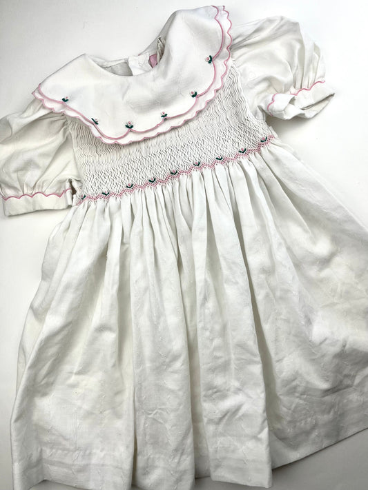 Robe blanche vintage 18 mois