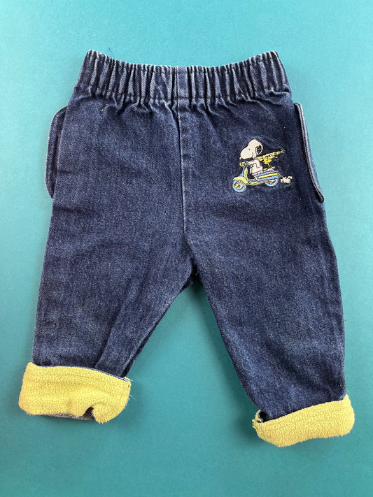 Jeans vintage Snoopy 12 mois