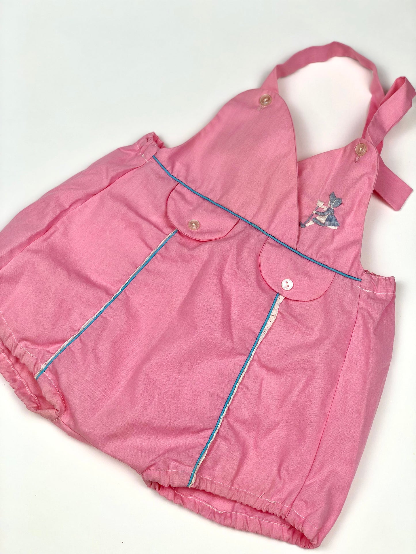 Barboteuse rose vintage 6 mois
