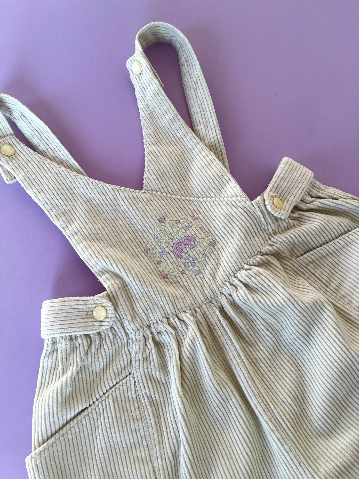 Salopette en velours côtelé vintage Absorba 18 mois