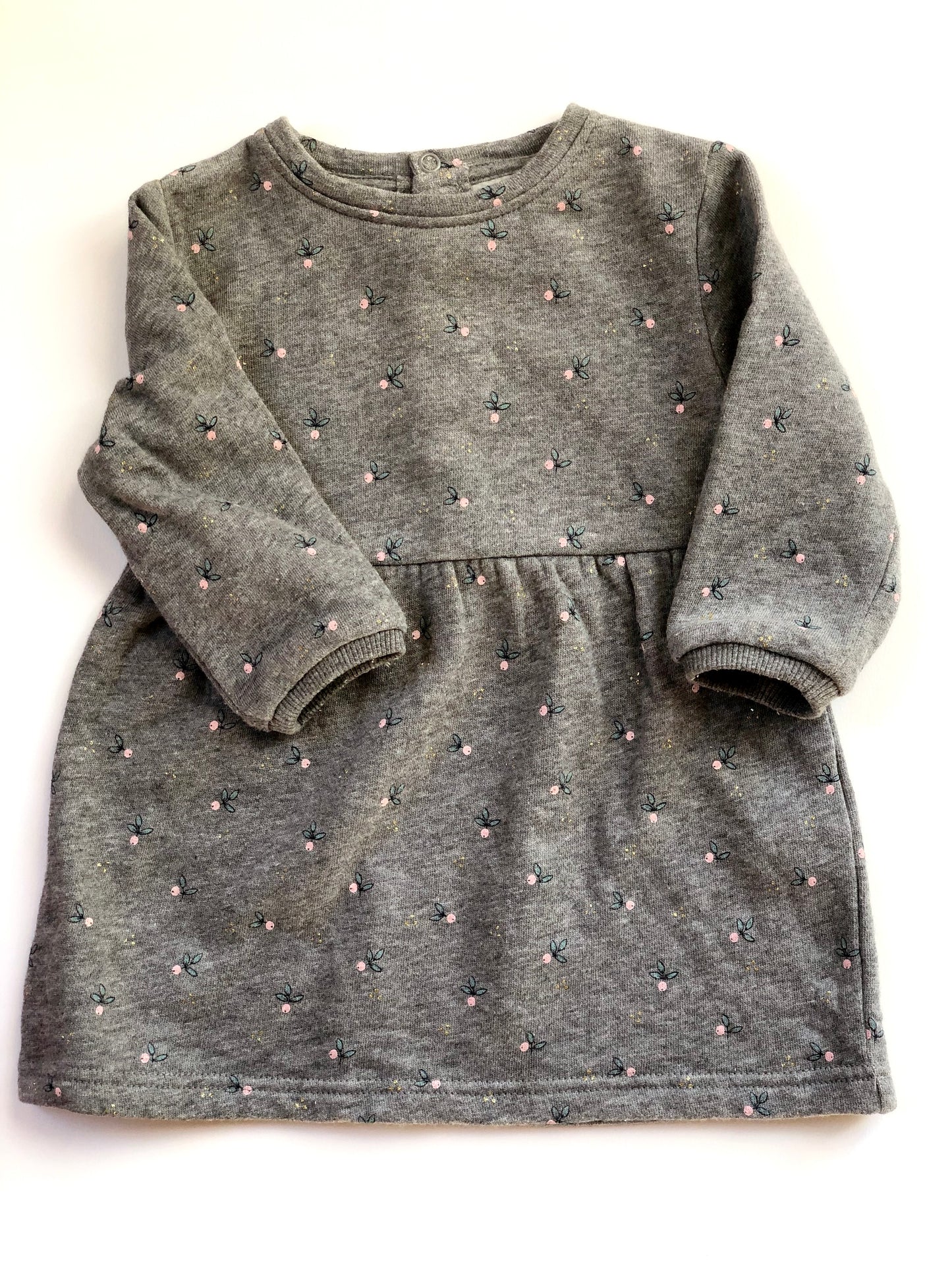 Robe manches longues grise Kiabi 18 mois