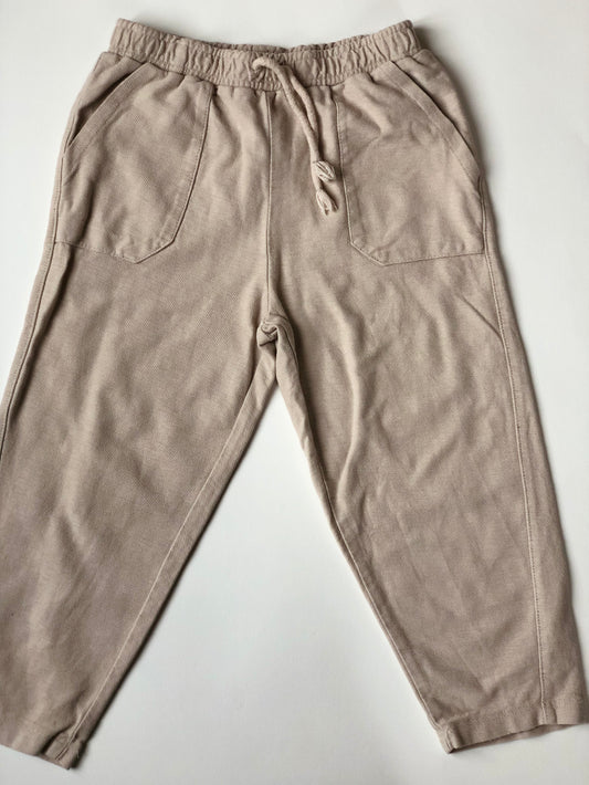 Pantalon en lin beige Zara 3 ans