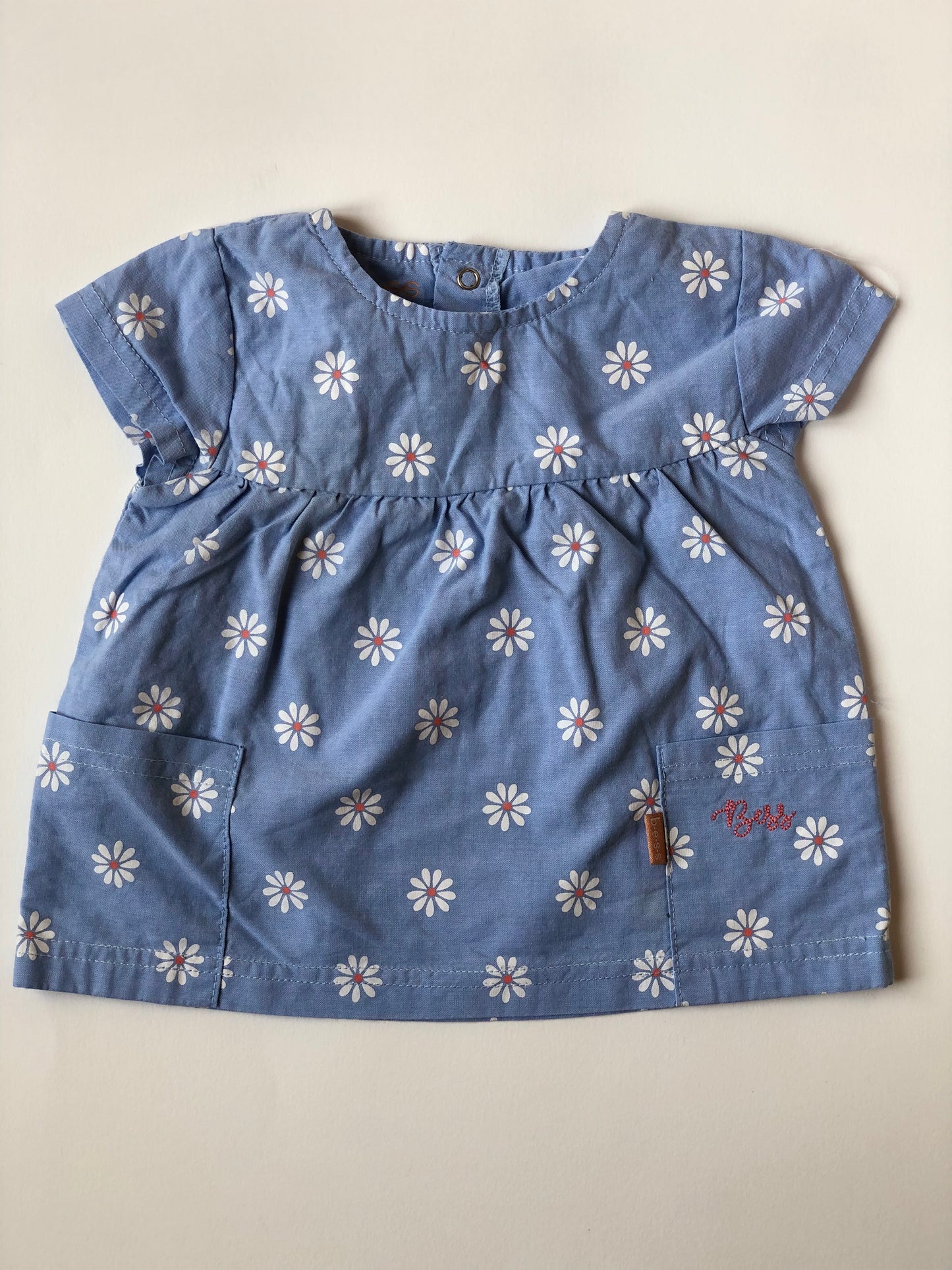 Robe bleu à fleurs Bess 3 mois