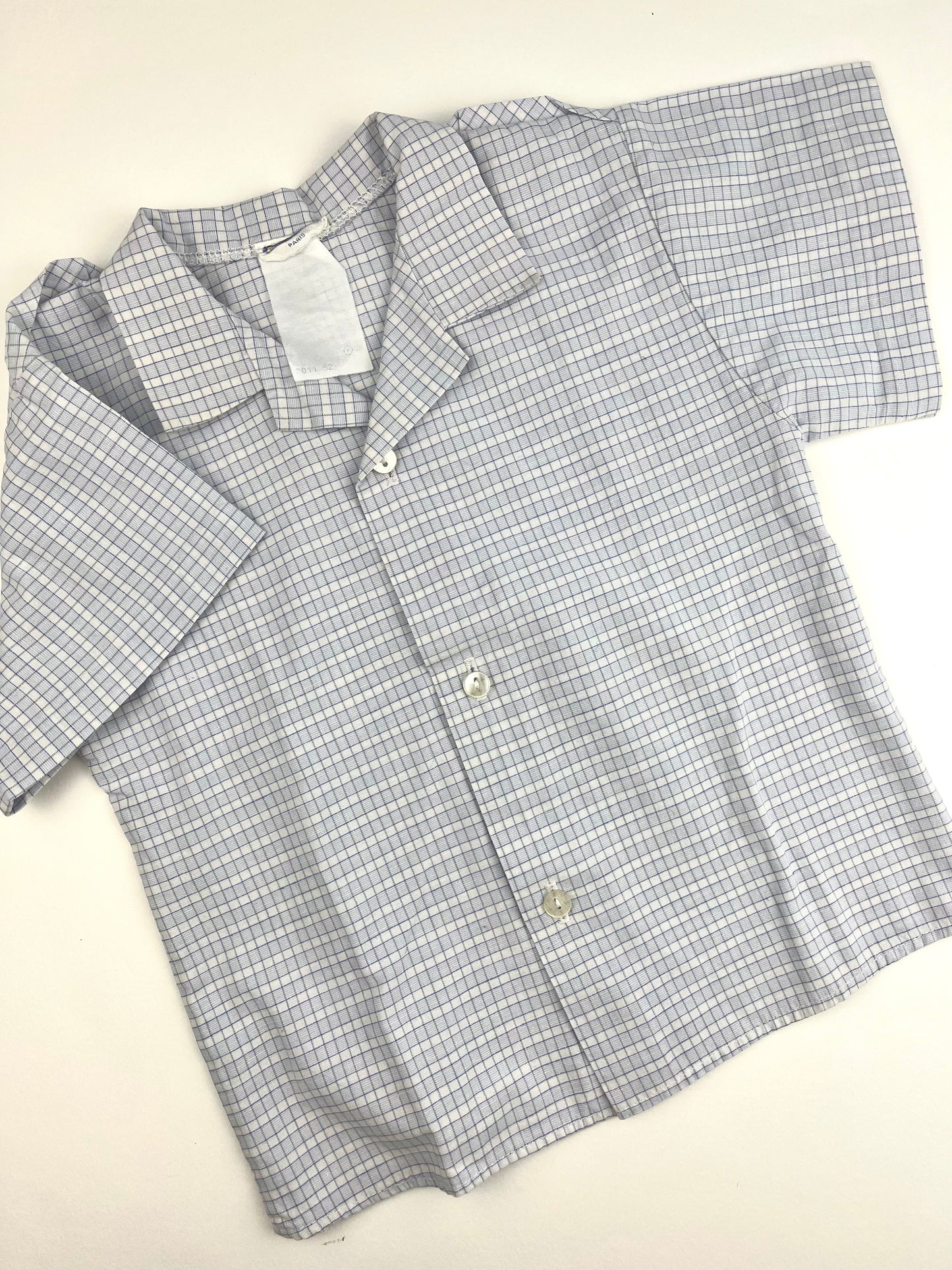 Chemise à carreaux bleue Prénatal 18 mois