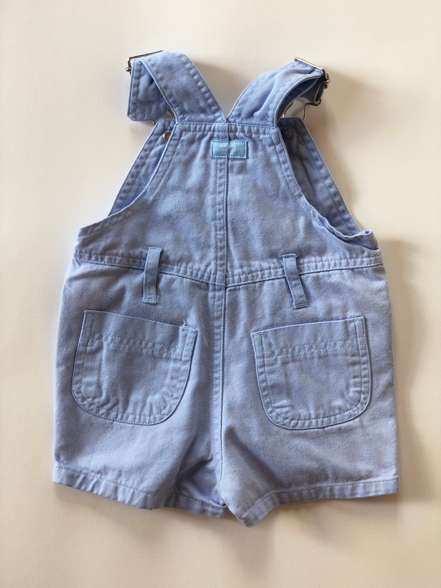 Salopette courte en denim bleue vintage Jacadi 6 mois