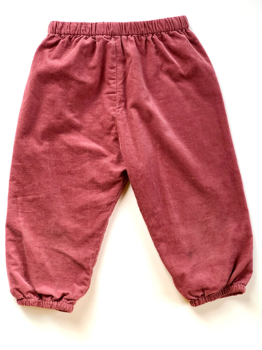 Pantalon en velours côtelé rose Bout’chou 18 mois