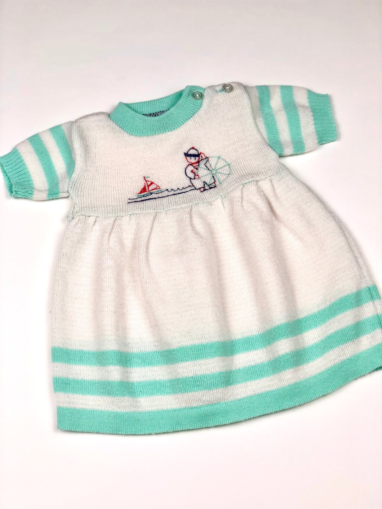 Robe en mailles marin vintage 6 mois
