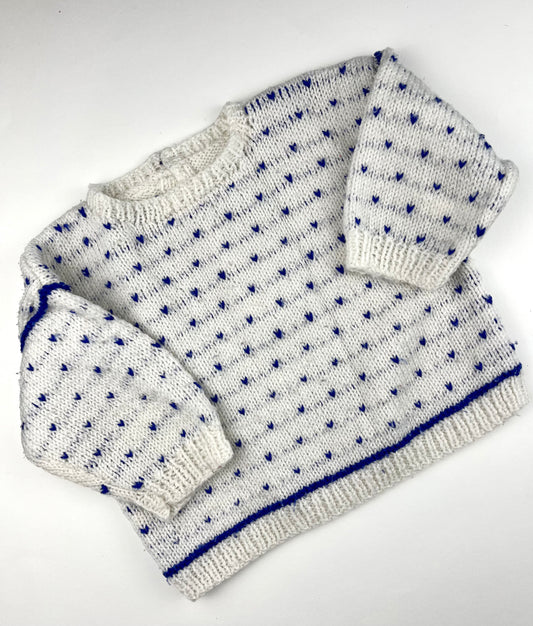 Pull en mailles large vintage 18 mois