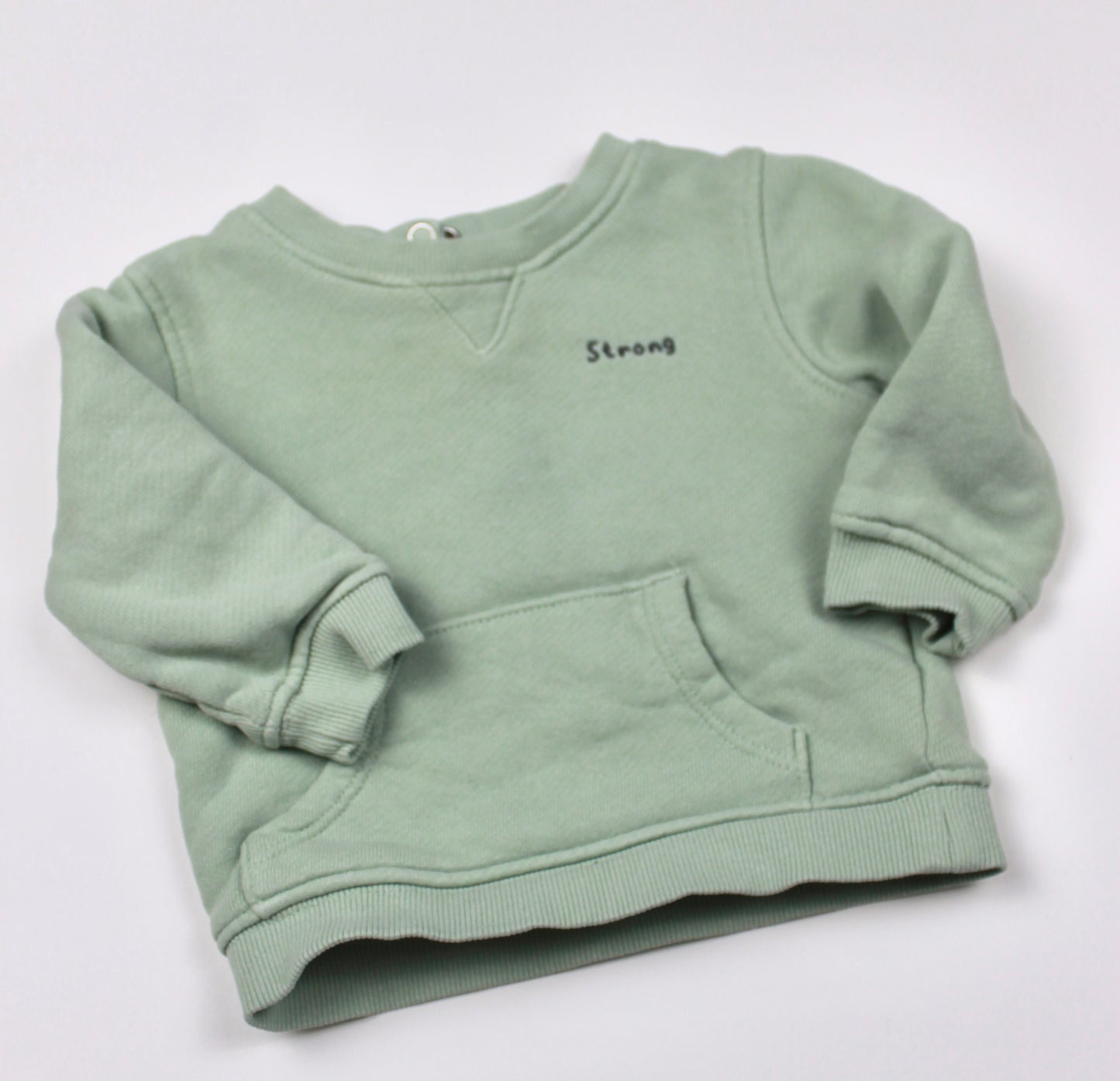 Sweat vert d’eau Kiabi 9 mois