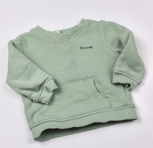 Sweat vert d’eau Kiabi 9 mois