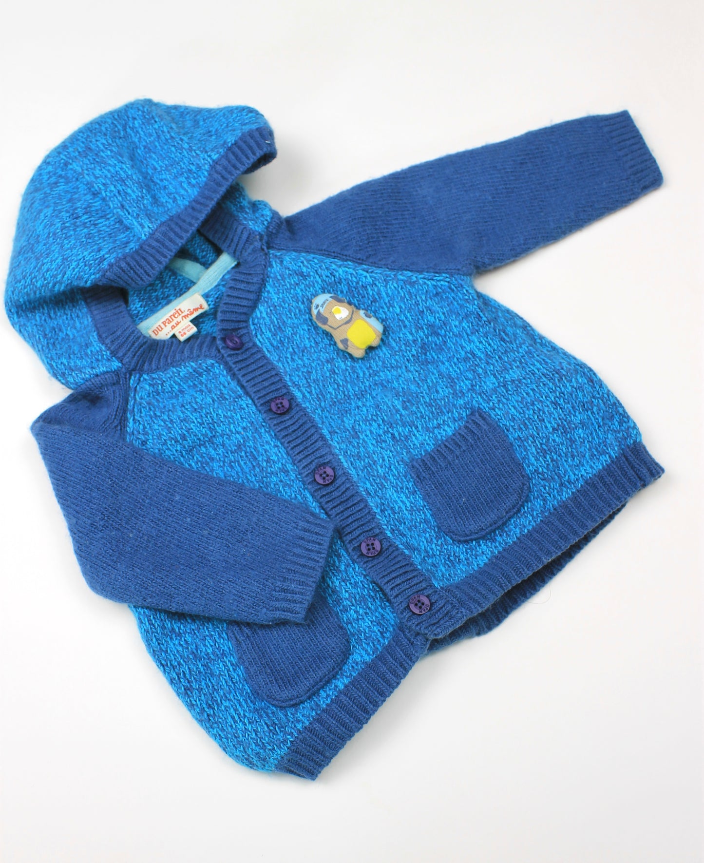 Gilet à capuche bleu Du Pareil Au Même 6 mois