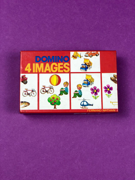 Domino 4 images vintage Fernand Nathan 1976