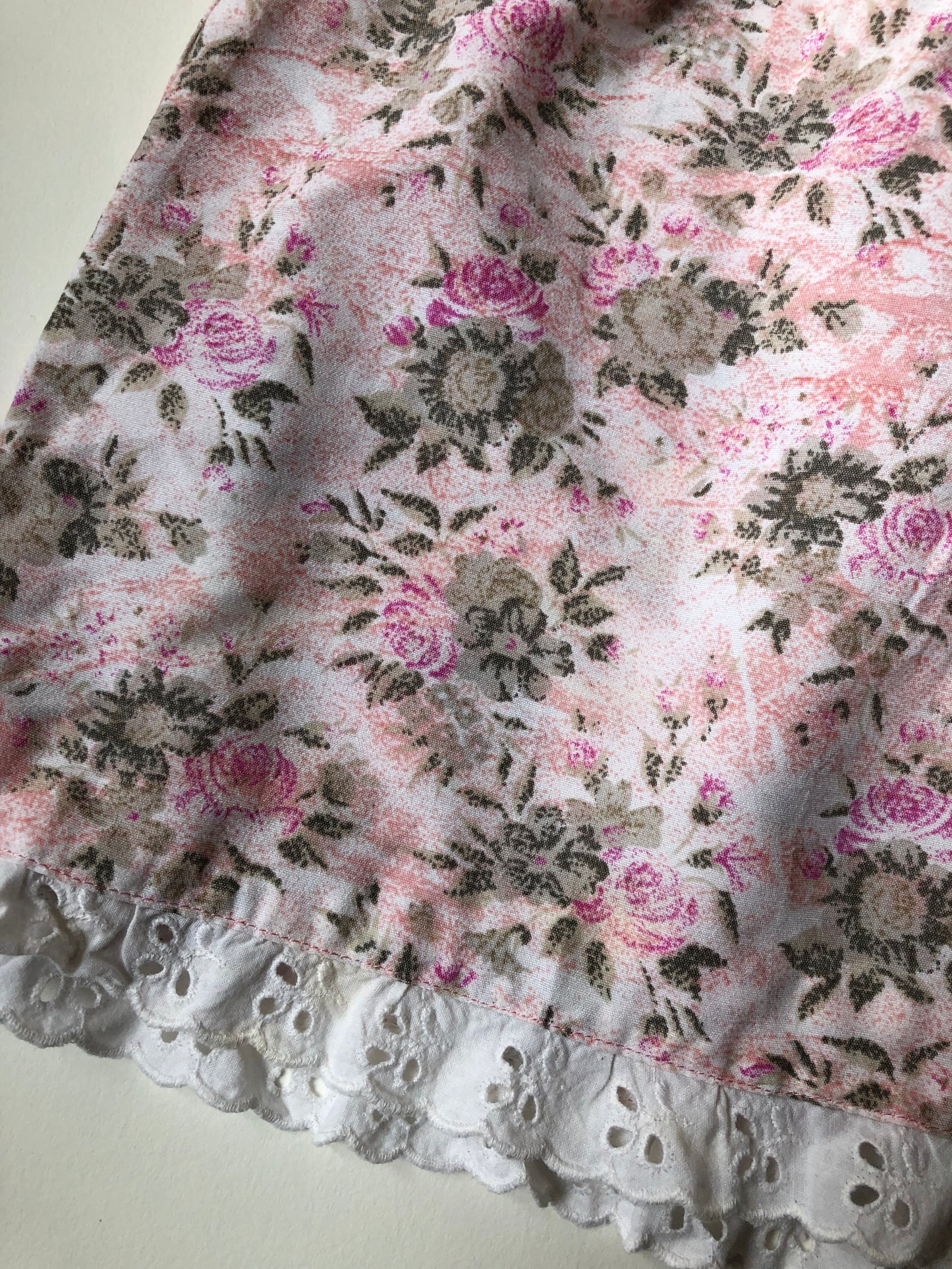 IMPARFAIT - Robe vintage à fleurs rose 12 mois