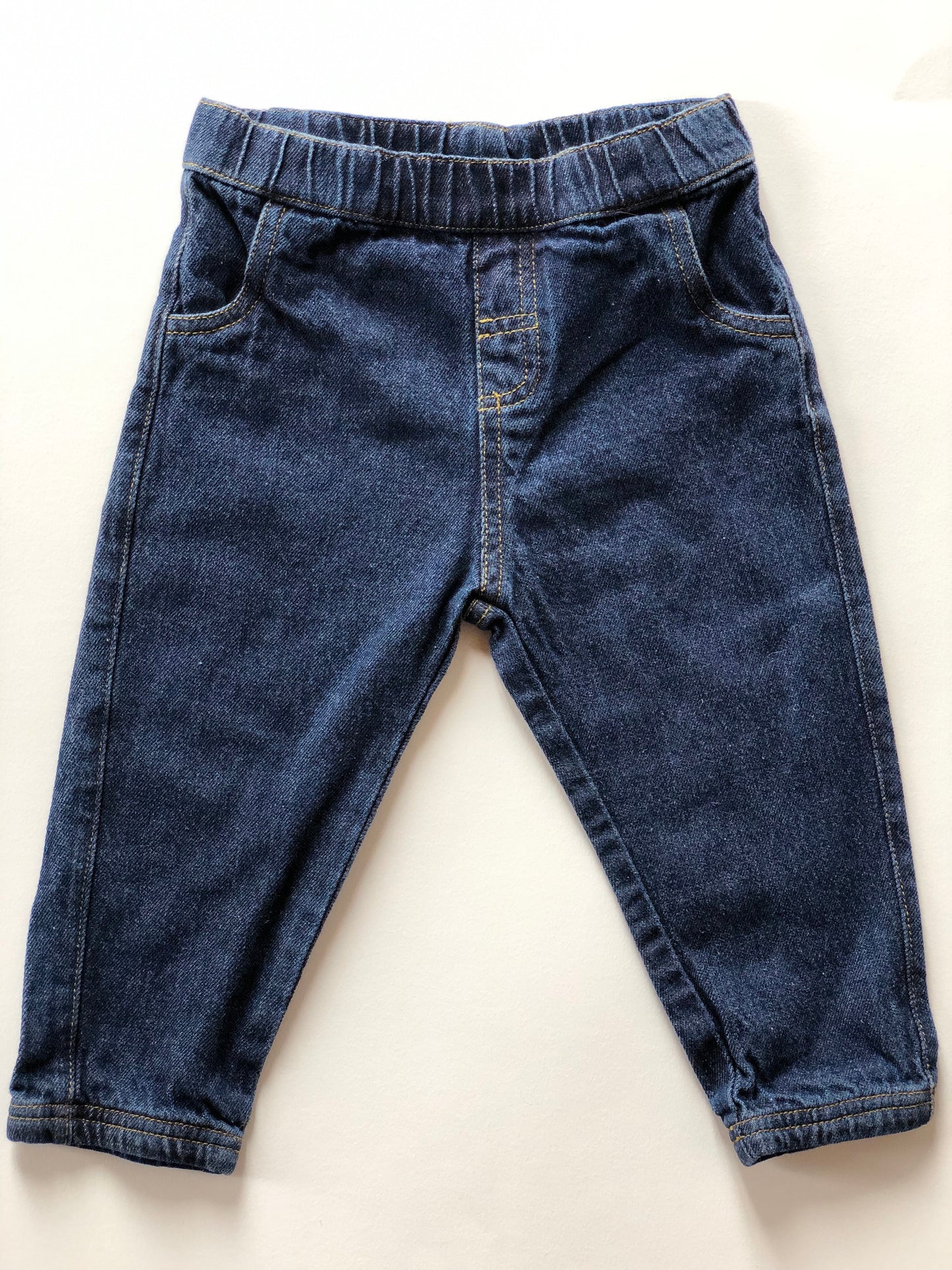 Pantalon taille élastique bleu marine Mots d’enfants 18 mois