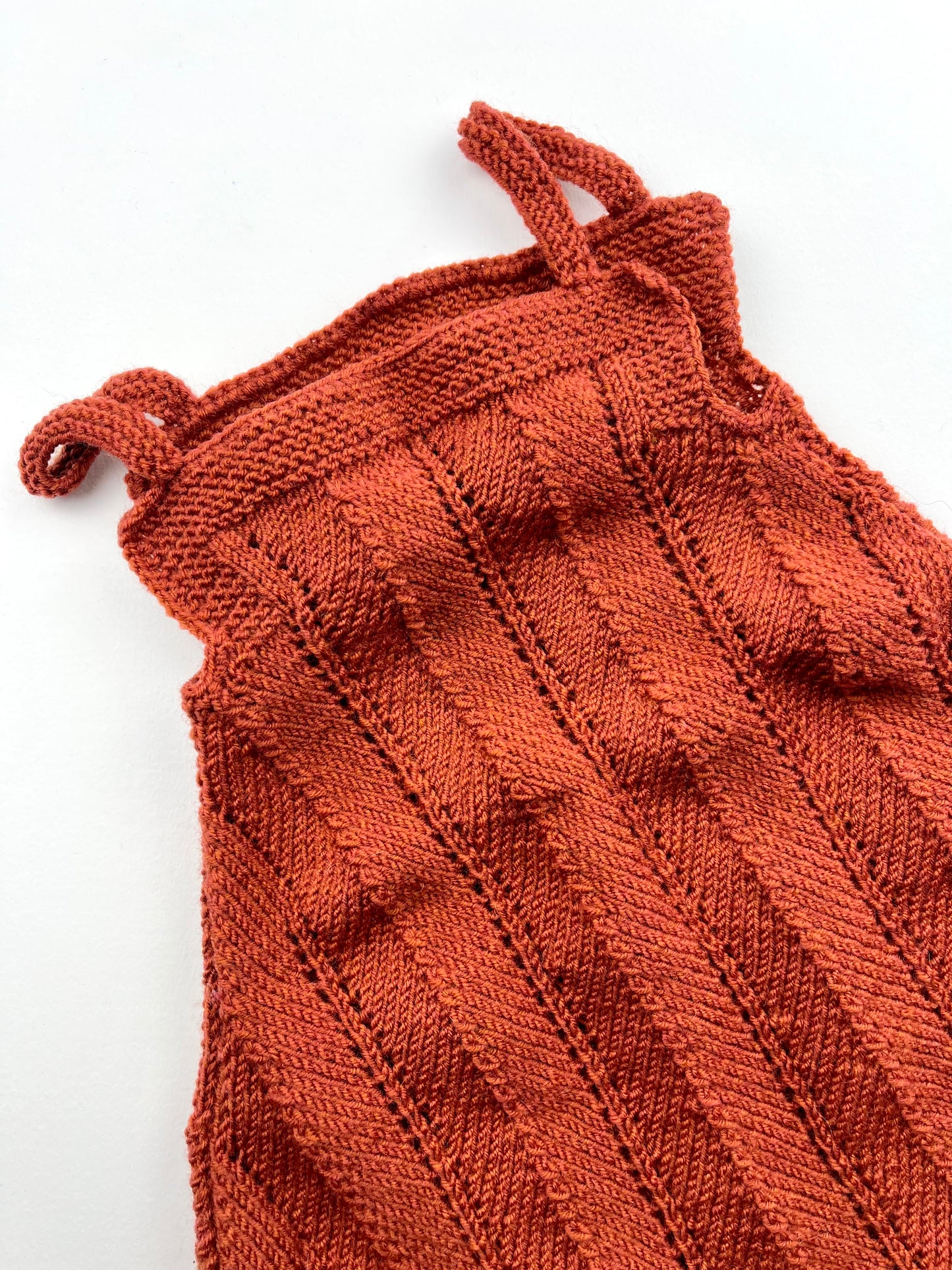 Robe à bretelles en mailles Terracotta 6 mois