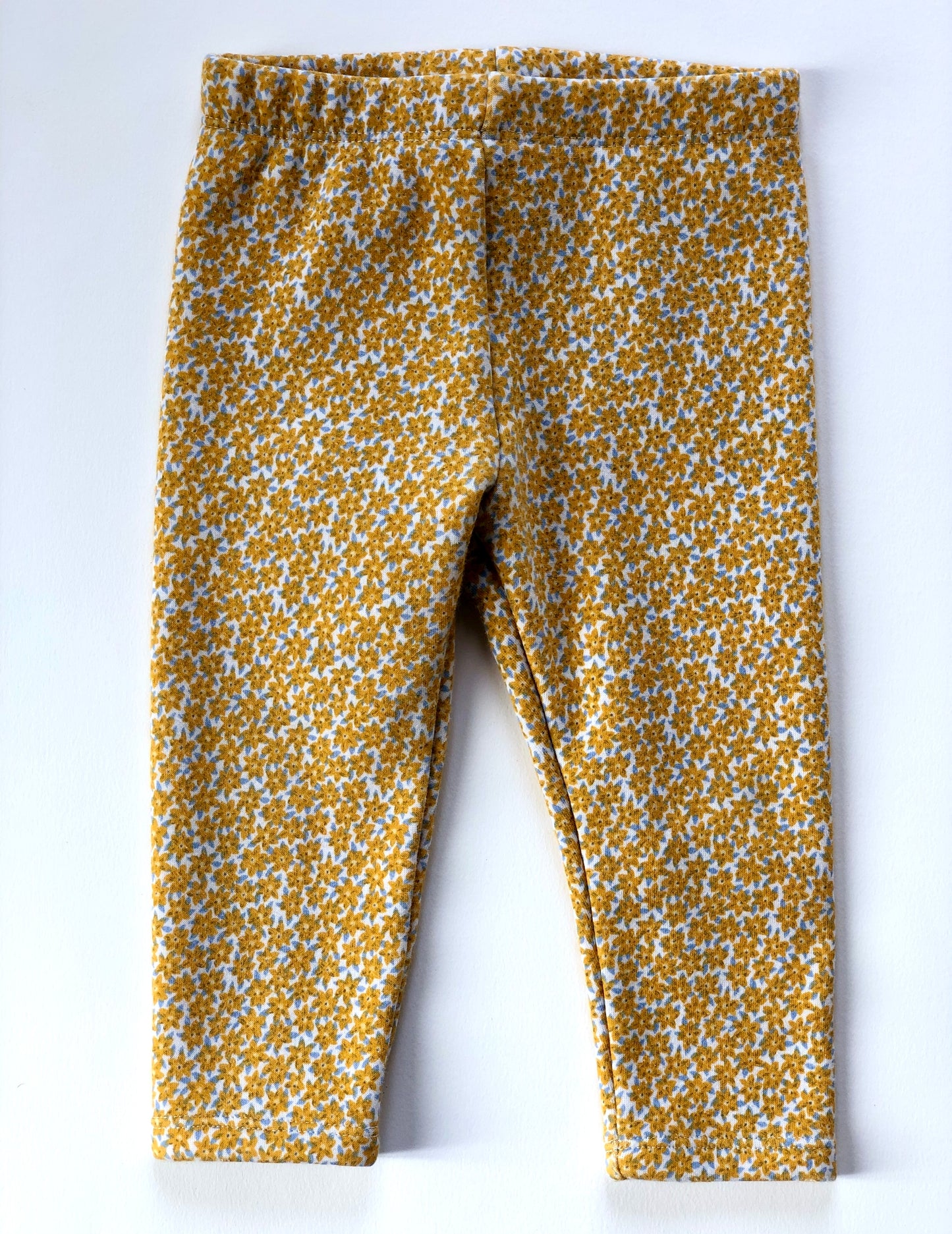 Legging épais à fleurs jaune Sergent Major 18 mois