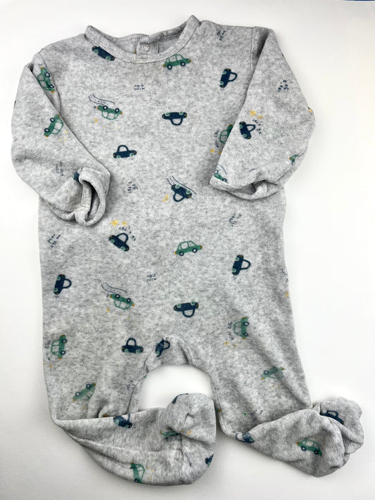 Pyjama en velours gris Kiabi 18 mois