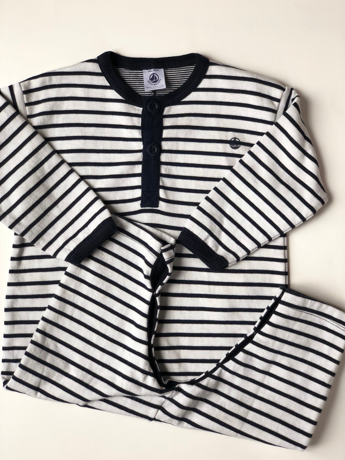 Combinaison marinière Petit Bateau 18 mois