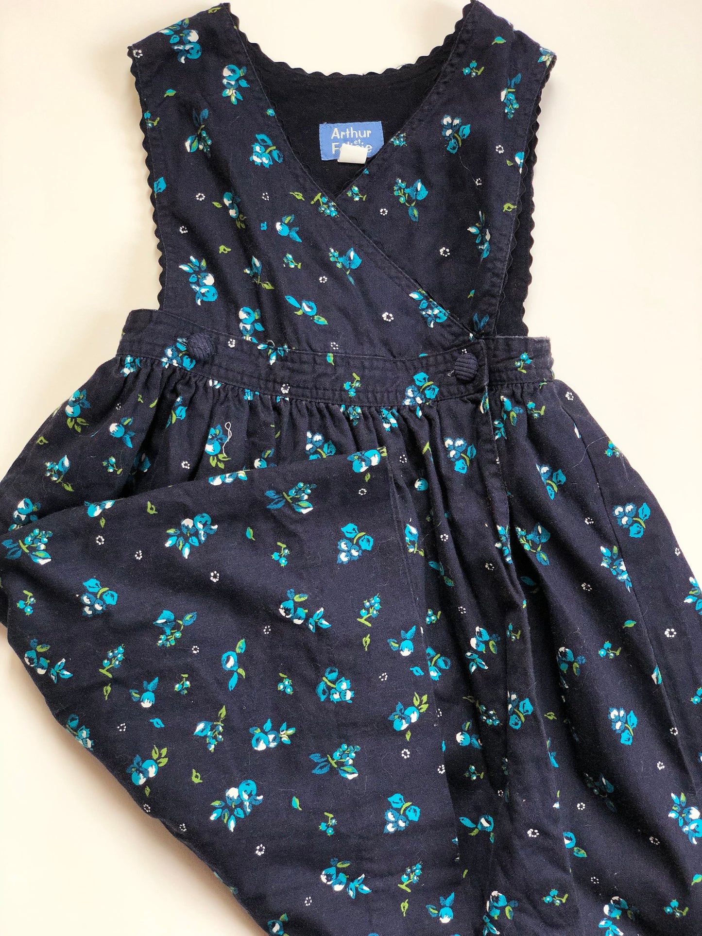 Robe Vintage bleu à fleurs Arthur et Félicie 4 ans