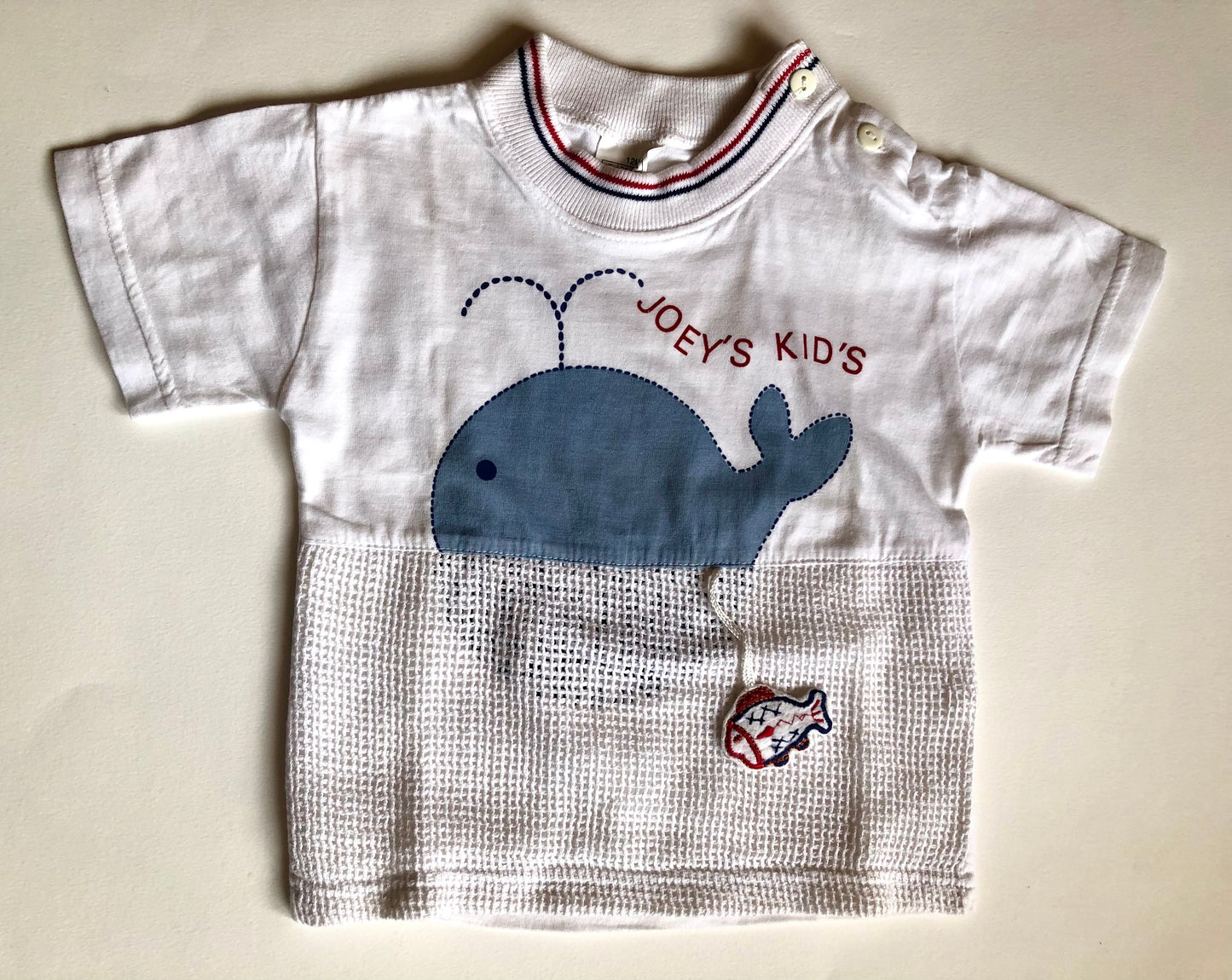 T-shirt baleine blanc 12 mois