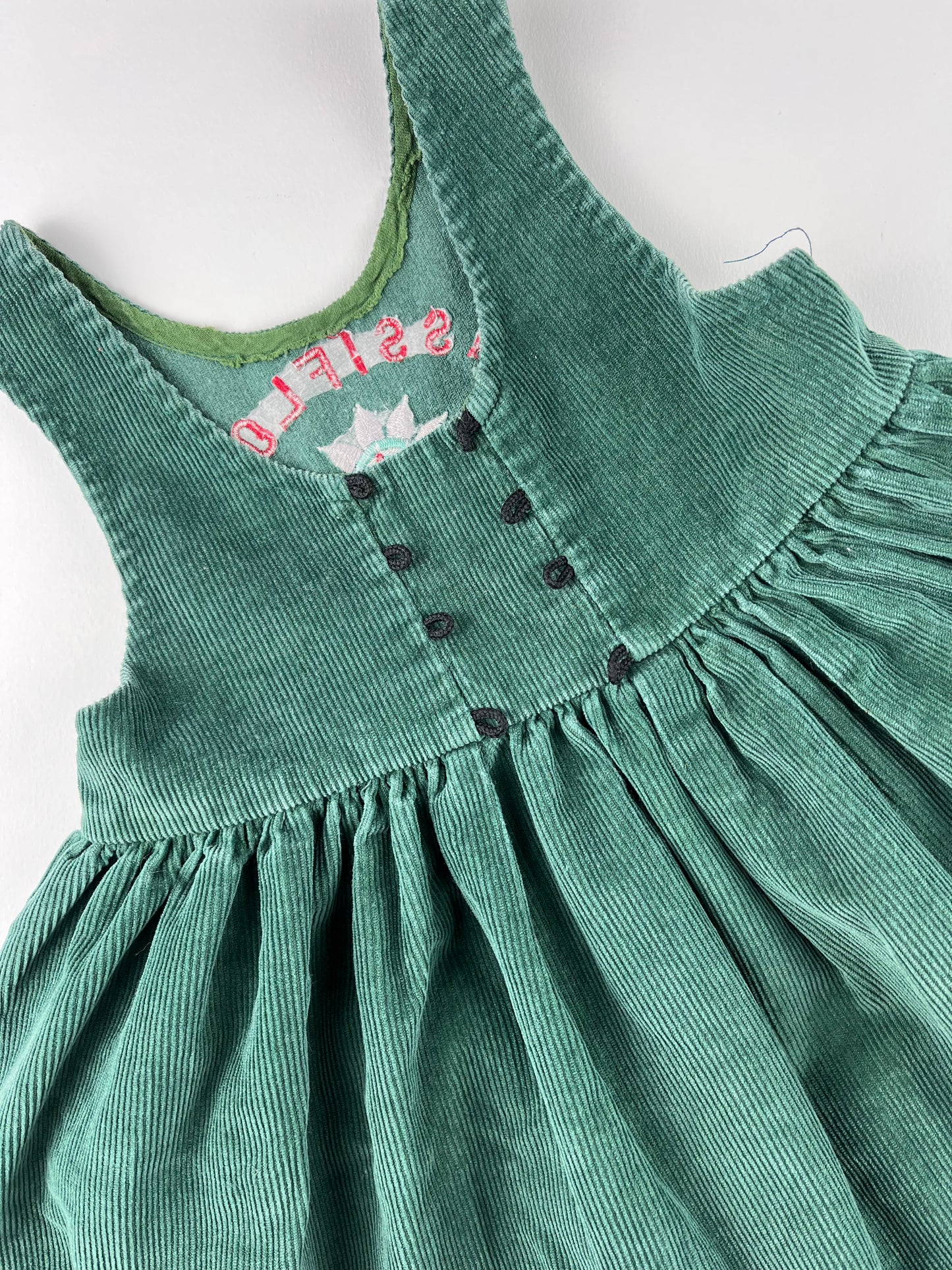 Robe verte vintage Rainett 18 mois