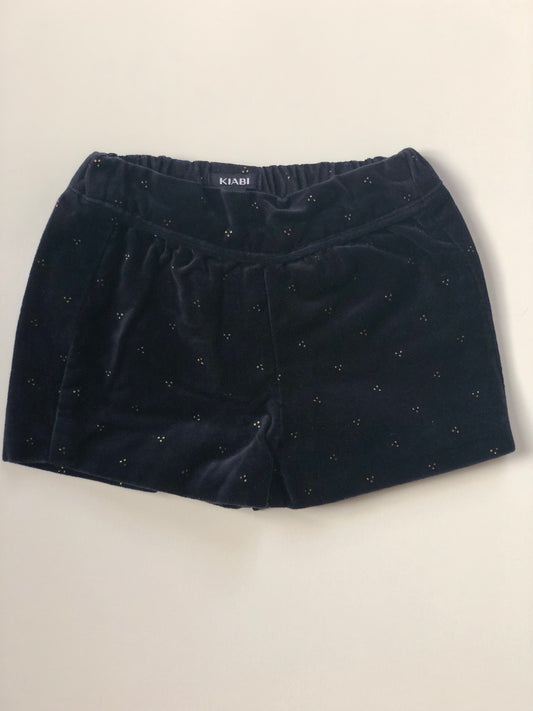Short en velours bleu marine Kiabi 3 mois