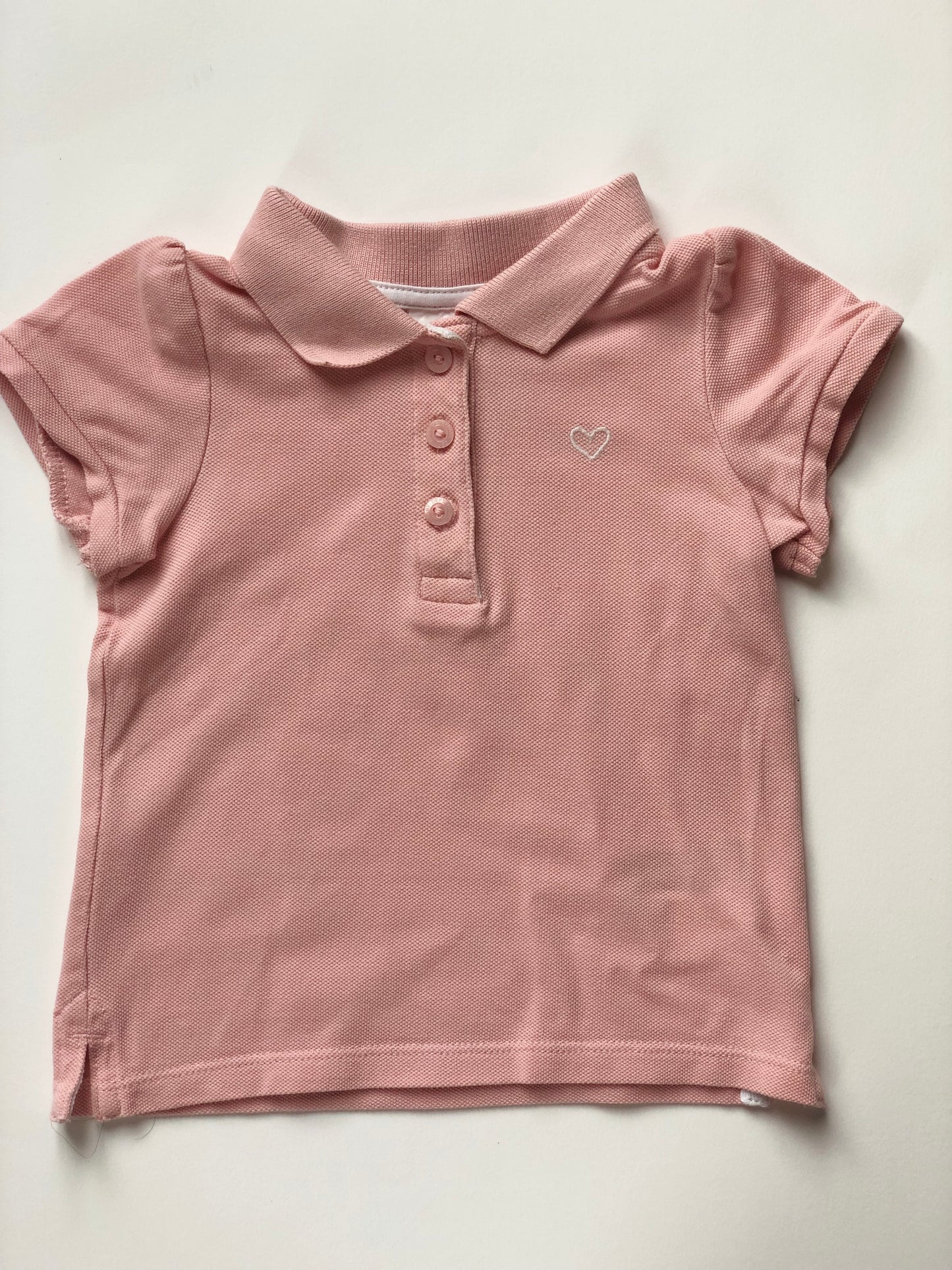 Polo manches courtes rose H&M 9 mois