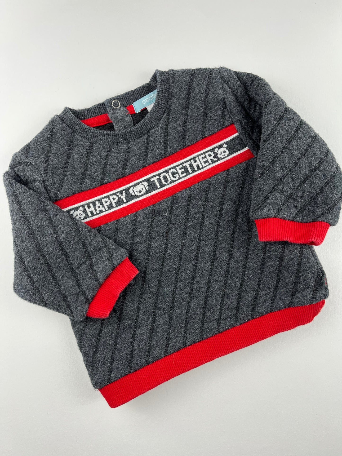 Sweat gris Obaïbi 9 mois