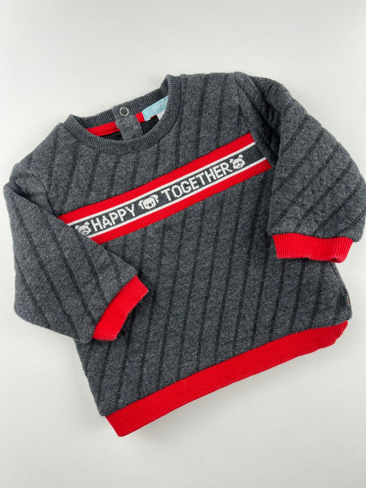 Sweat gris Obaïbi 9 mois